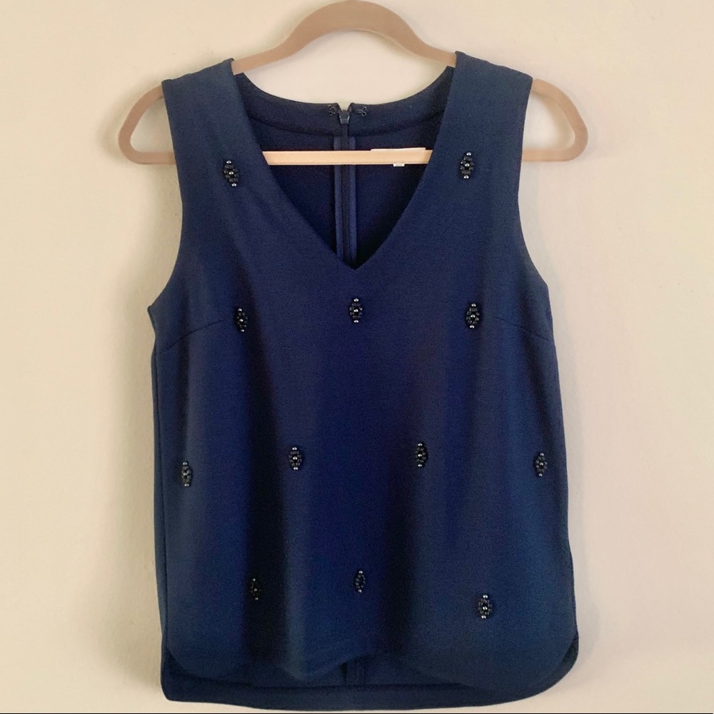 Madewell beaded smock top. Size S.